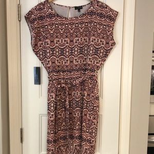 NEW The Limited navy & orange print dress